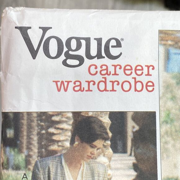 Vintage Vogue sewing pattern #2718 career wardrobe womens size 12-14-16 c. 1991 - Picture 2 of 5
